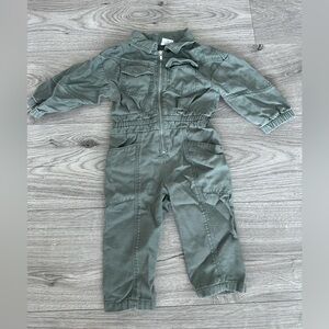 12 months old pilot jumpsuit zip up Wondernation